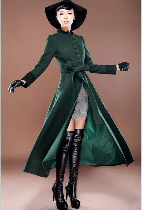 High quality new autumn and winter Ultra long wool coat slim women cashmere woolen overcoat
High quality new autumn and winter Ultra long wool coat slim women cashmere woolen overcoat