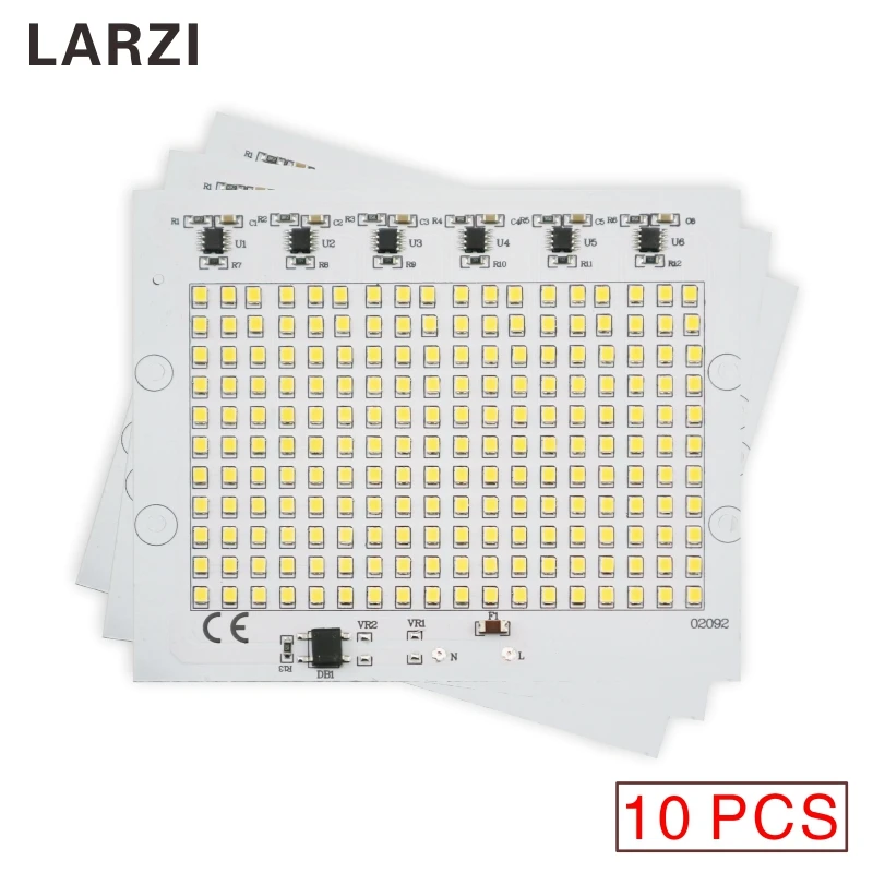 LARZI 10Pcs LED Chip Lamp 220V 2835 SMD Input 10W 20W 30W 50W 90W Bulb Smart IC Led Light For Outdoor FloodLight With Varistors
LARZI 10Pcs LED Chip Lamp 220V 2835 SMD Input 10W 20W 30W 50W 90W Bulb Smart IC Led Light For Outdoor FloodLight With Varistors