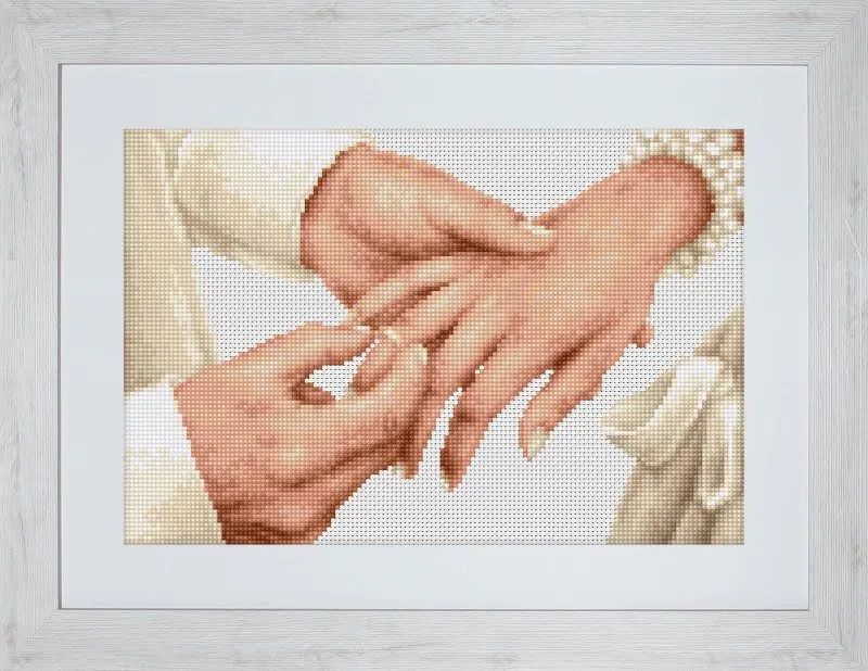 Top Quality Beautiful Lovely Counted Cross Stitch Kit Forever Wedding Ring and Flower Love luca-s luca
Top Quality Beautiful Lovely Counted Cross Stitch Kit Forever Wedding Ring and Flower Love luca-s luca