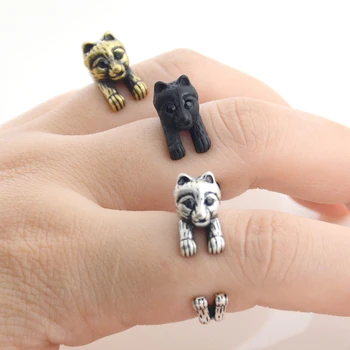 New Style Punk Brass Knuckle Pomeranian Puppy Dog Anel Ring Boho Animal Anillos Couple Rings For Women jewerly Gift For Lovers
New Style Punk Brass Knuckle Pomeranian Puppy Dog Anel Ring Boho Animal Anillos Couple Rings For Women jewerly Gift For Lovers