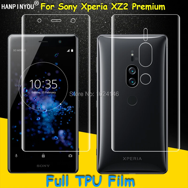 Front/Back Full Coverage Clear Soft TPU Film Screen Protector For Sony Xperia XZ2 Premium 5.8" , Cover Curved Parts (Not Glass)
Front/Back Full Coverage Clear Soft TPU Film Screen Protector For Sony Xperia XZ2 Premium 5.8" , Cover Curved Parts (Not Glass)