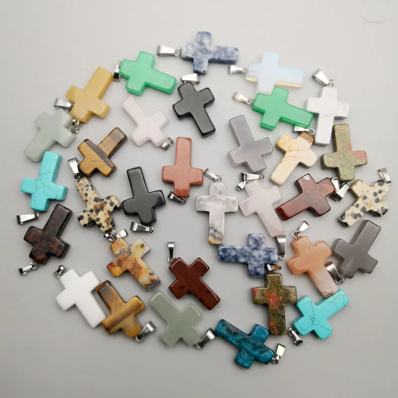 fashion Cross Natural Stone Charms diy necklace Pendants for jewelry making Good quality 50pcs/lot free shipping wholesale
fashion Cross Natural Stone Charms diy necklace Pendants for jewelry making Good quality 50pcs/lot free shipping wholesale