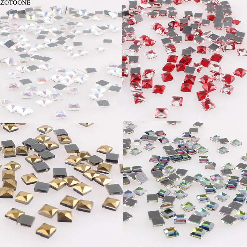 ZOTOONE 100PCS Hotfix Rhinestone Craft Glass Crystals Strass Square Shape Rhinestones Flatback Glue DMC Rhinestones for Clothes
ZOTOONE 100PCS Hotfix Rhinestone Craft Glass Crystals Strass Square Shape Rhinestones Flatback Glue DMC Rhinestones for Clothes