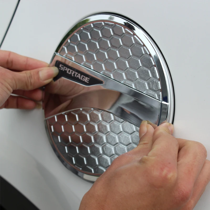Image Car Styling Car Auto Oil Fuel Tank Cover Cap Sticker For Kia Sportage 2016 2017 Accessories