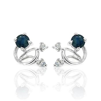 2017 Qi Xuan_Free Shipping Dark Blue Stone Flower Stud Earrings_S925 Solid Silver Fashion Earrings_Manufacturer Directly Sales
2017 Qi Xuan_Free Shipping Dark Blue Stone Flower Stud Earrings_S925 Solid Silver Fashion Earrings_Manufacturer Directly Sales
