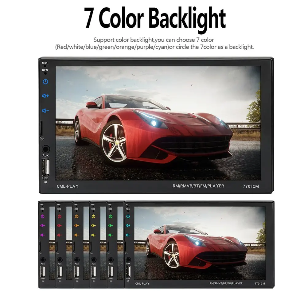 7701 Universele 2 din Auto Multimedia Speler Autoradio 2din Stereo 7 "Touch Screen Video MP5 Speler Auto Radio Four-lamp camera
7701 Universele 2 din Auto Multimedia Speler Autoradio 2din Stereo 7 "Touch Screen Video MP5 Speler Auto Radio Four-lamp camera