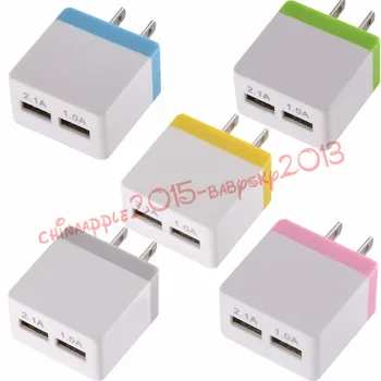 2.1A+1A Dual usb ports Charger US Ac home travel wall charger adapter for iphone ipad samsung android phone
2.1A+1A Dual usb ports Charger US Ac home travel wall charger adapter for iphone ipad samsung android phone