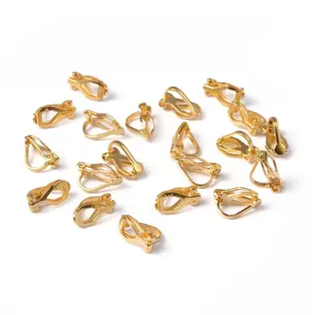 1000pcs Brass Clip-on Earring Components Jewelry Findings for Non-Pierced Ears, Golden, about 6mm wide, 13mm long; 8mm thick
1000pcs Brass Clip-on Earring Components Jewelry Findings for Non-Pierced Ears, Golden, about 6mm wide, 13mm long; 8mm thick