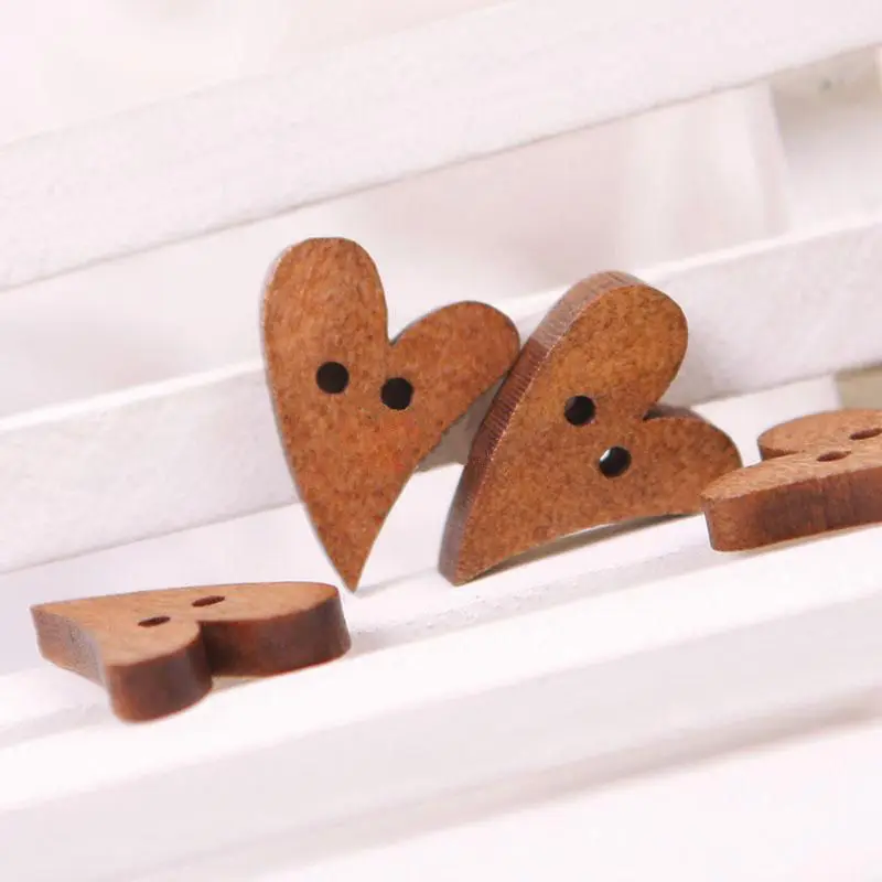 Sewing Buttons Heart Shape Wooden Buttons Craft Scrapbooking 2mm For Garment Accessories Clothes Scrapbooking Decor
Sewing Buttons Heart Shape Wooden Buttons Craft Scrapbooking 2mm For Garment Accessories Clothes Scrapbooking Decor