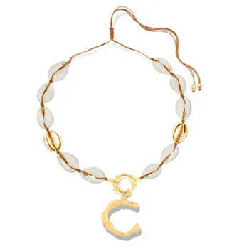 Alphabet 26 letters pendant necklace boho natural Cowrie shell necklace for women bohemian necklaces femme Best gift 2020 new
Alphabet 26 letters pendant necklace boho natural Cowrie shell necklace for women bohemian necklaces femme Best gift 2020 new
