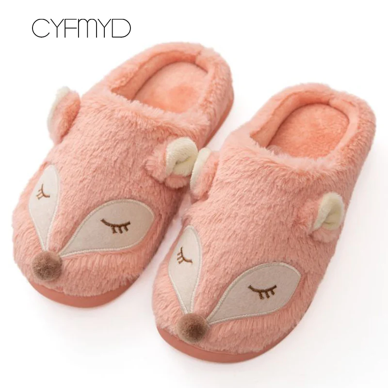 Girls Cute Fox slippers women Winter Indoor Animal shoes Flock Non slip 2019 New Home slipper Claquette fourrure
Girls Cute Fox slippers women Winter Indoor Animal shoes Flock Non slip 2019 New Home slipper Claquette fourrure
