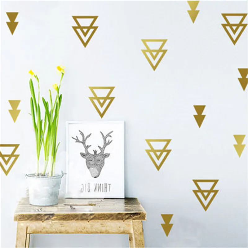 Cute Triangles Wall Sticker Baby Nursery Geometric Triangles Wall Decal Hollow Triangles Wall Art Decor Vinyl Adesivo De Parede
Cute Triangles Wall Sticker Baby Nursery Geometric Triangles Wall Decal Hollow Triangles Wall Art Decor Vinyl Adesivo De Parede
