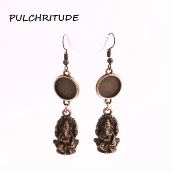 PULCHRITUDE Metal Alloy Antique Bronze 6pairs(12pcs) Fit 12mm Cabochon Buddha Cross Charm Earrings Diy Jewelry Making C1791
PULCHRITUDE Metal Alloy Antique Bronze 6pairs(12pcs) Fit 12mm Cabochon Buddha Cross Charm Earrings Diy Jewelry Making C1791