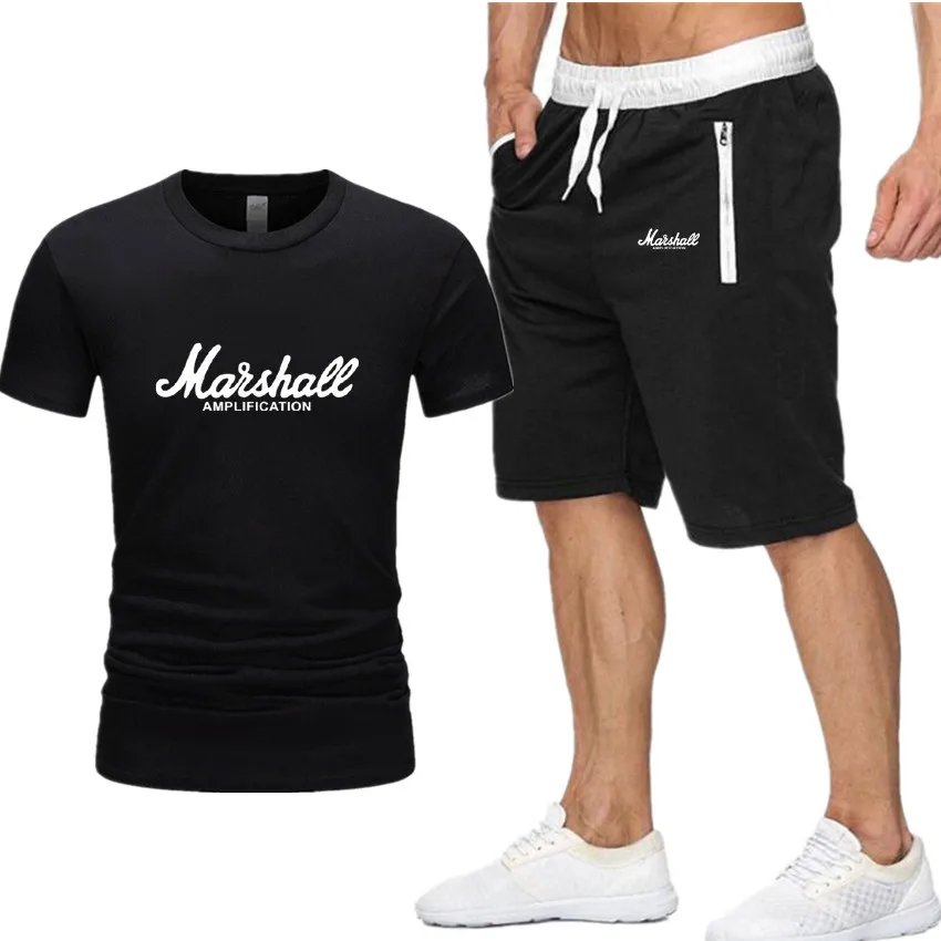 Marshall Print Tracksuit T Shirt+Shorts fashion Trends In 2019 Fitness Cotton Brand tshirts for Men Bodybuilding clothing M-XXL
Marshall Print Tracksuit T Shirt+Shorts fashion Trends In 2019 Fitness Cotton Brand tshirts for Men Bodybuilding clothing M-XXL