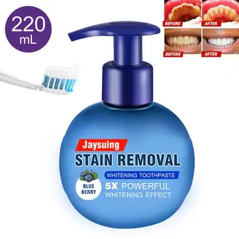 220ML Baking Soda Toothpaste Teeth Whitening Cleaning Hygiene Oral Care Passion Fruit Blueberry Dental Toothpaste White Tooth
220ML Baking Soda Toothpaste Teeth Whitening Cleaning Hygiene Oral Care Passion Fruit Blueberry Dental Toothpaste White Tooth