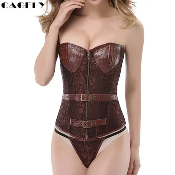 Gothic Sexy Corsets Zip & Buckle Coffee Brown Women Steampunk Basque Retro Pirate Cosplay Fancy Party Clothing Bustier Plus Size
Gothic Sexy Corsets Zip & Buckle Coffee Brown Women Steampunk Basque Retro Pirate Cosplay Fancy Party Clothing Bustier Plus Size