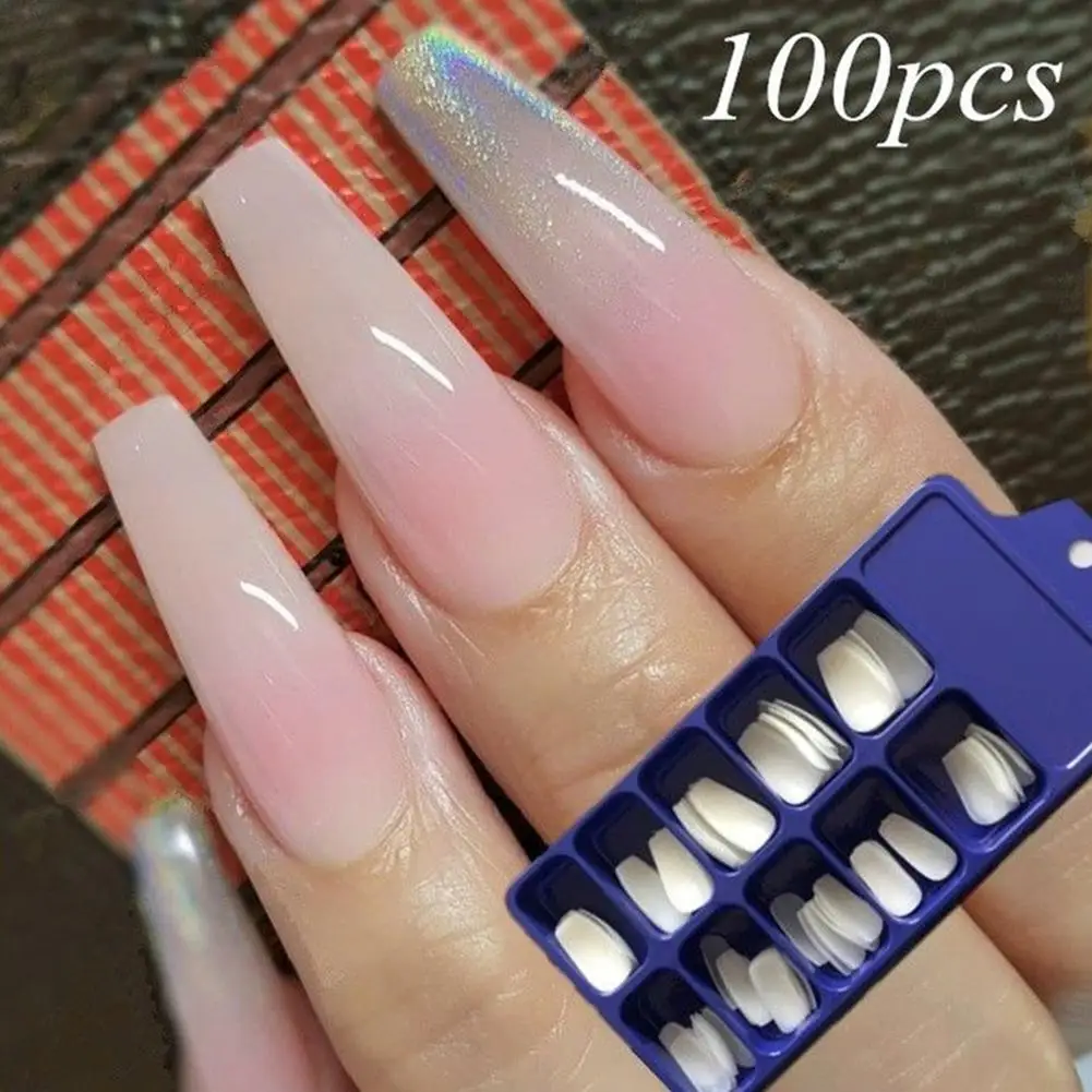 POP ITEM! 100Pcs Fake Tips Full Cover Ballerina Acrylic Nail Extensions Manicure Tools
POP ITEM! 100Pcs Fake Tips Full Cover Ballerina Acrylic Nail Extensions Manicure Tools