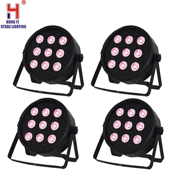 LED Par Light 9x12W 54W High Power RGBW Par Light With DMX512 Master Slave Led Flat DJ Equipments Controller (4 pieces/Lot)
LED Par Light 9x12W 54W High Power RGBW Par Light With DMX512 Master Slave Led Flat DJ Equipments Controller (4 pieces/Lot)