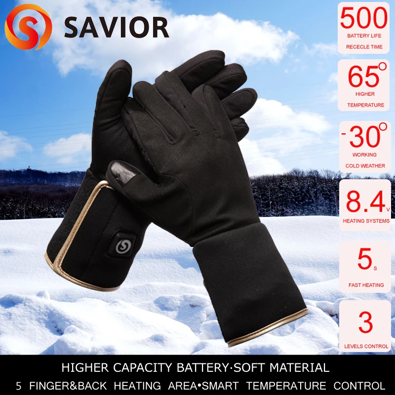 Winter outdoor sports bicycle fishing level 3 control 3-6 hours heating gloves liner 7.4V 2200mah unisex
Winter outdoor sports bicycle fishing level 3 control 3-6 hours heating gloves liner 7.4V 2200mah unisex