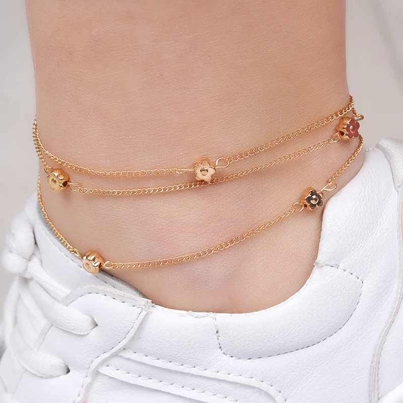 Crazy Feng Anklet Chain Ankle Brancelet Butterfly Flower Beaded Multi Layers Anklets For Women Summer Beach Foot Jewelry 2019
Crazy Feng Anklet Chain Ankle Brancelet Butterfly Flower Beaded Multi Layers Anklets For Women Summer Beach Foot Jewelry 2019