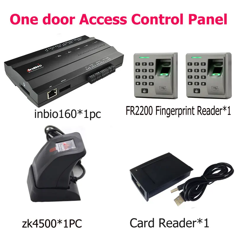 single door Access Control Panel Fingerprint &rfid Access Control System Inbio160 Access Controller+FR2200 Fingerprint Reader
single door Access Control Panel Fingerprint &rfid Access Control System Inbio160 Access Controller+FR2200 Fingerprint Reader