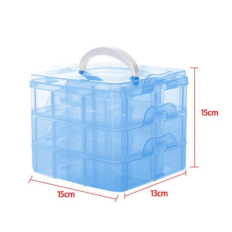 3 Layers Transparent Jewelry Box Portable Detachable Storage Container Organizer Tools Clip Holder Clip Dispenser Boxes
3 Layers Transparent Jewelry Box Portable Detachable Storage Container Organizer Tools Clip Holder Clip Dispenser Boxes