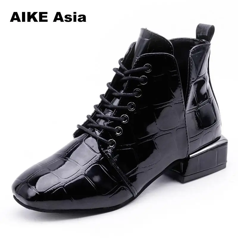 New Winter Women's Square Toe Short Boots Ladies Ankle Boots Vintage Feminine Stone Grain Chelsea Boots Botas Mujer Short Plush 
New Winter Women's Square Toe Short Boots Ladies Ankle Boots Vintage Feminine Stone Grain Chelsea Boots Botas Mujer Short Plush