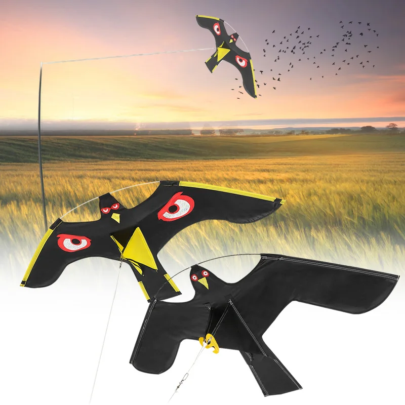 

Emulation Flying Hawk Bird Scarer Drive Bird Kite For Garden Scarecrow Yard Home