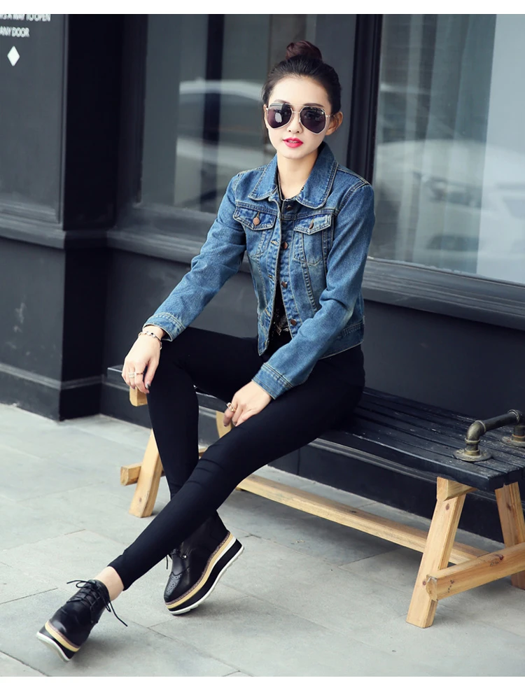 Mr.nut denim jacket short slim long sleeve lapel Korean version Vintage Solid Turn-down Collar jacket women
Mr.nut denim jacket short slim long sleeve lapel Korean version Vintage Solid Turn-down Collar jacket women