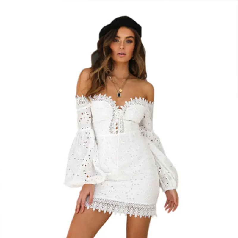 2019 sexy off shoulder dress women long sleeve ruffled dress summer party club chic lace embroidery floral mini dress
2019 sexy off shoulder dress women long sleeve ruffled dress summer party club chic lace embroidery floral mini dress