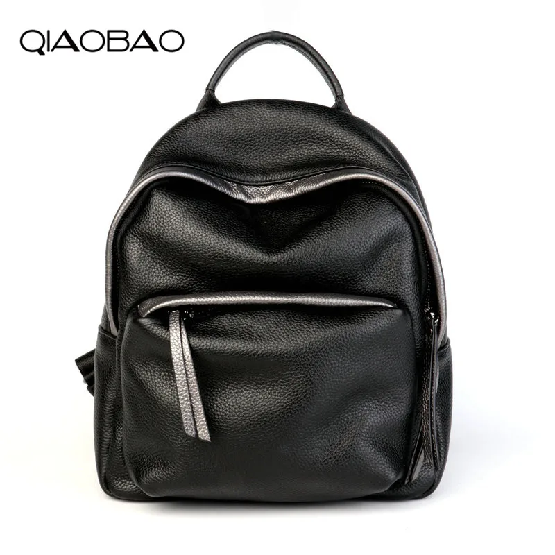 QIAOBAO Backpack Female Genuine Leather Women Backpacks School Bag Black Zipper Multifunctional Leather Back pack on Shoulder
QIAOBAO Backpack Female Genuine Leather Women Backpacks School Bag Black Zipper Multifunctional Leather Back pack on Shoulder