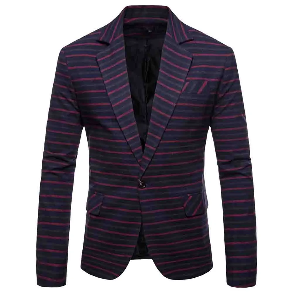 Fashion Men's Autumn Winter Long Sleeve Striped Suit Lapel Jacket Top Blouse Offices Classic Suit Formal Jacket Man L15#
Fashion Men's Autumn Winter Long Sleeve Striped Suit Lapel Jacket Top Blouse Offices Classic Suit Formal Jacket Man L15#