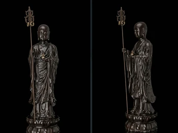 xd 003430 China Pure Bronze Ksitigarbha Bodhisattva Buddha Hold Staff Standing Monk Statue
xd 003430 China Pure Bronze Ksitigarbha Bodhisattva Buddha Hold Staff Standing Monk Statue