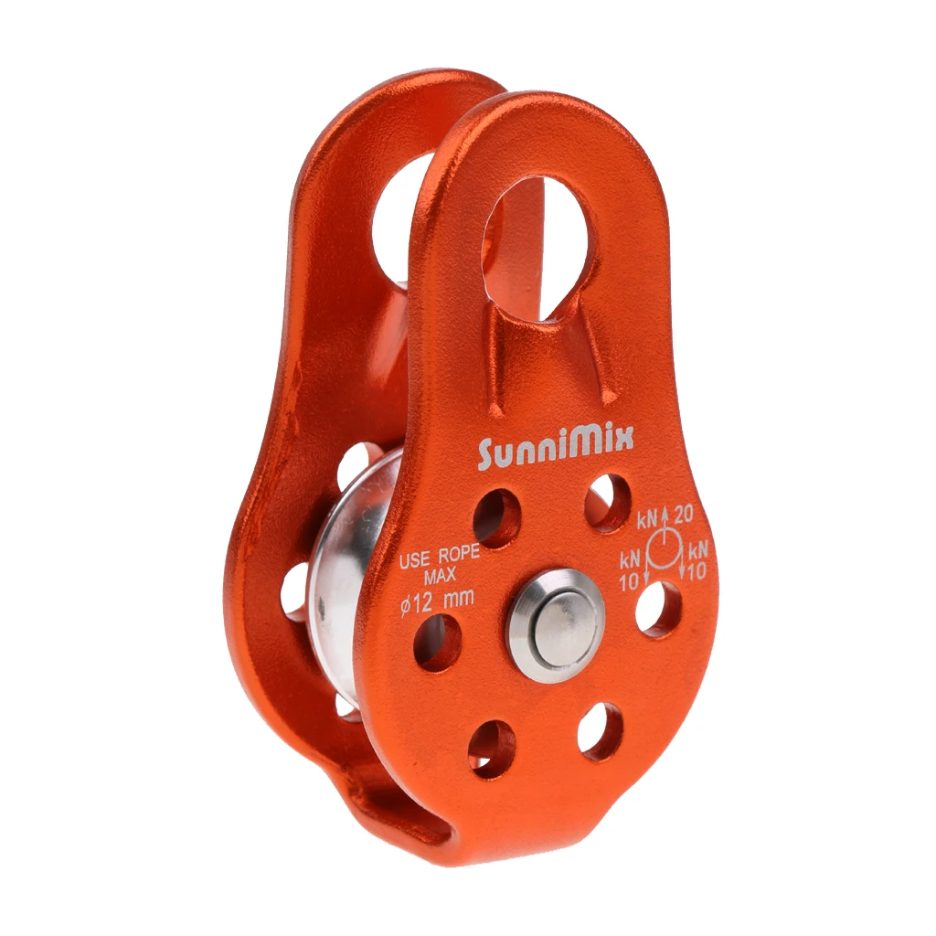 Safety 20KN Fixed Side Rope Pulley Outdoor Rock Climbing Tree Surgeon Rigging Rappelling Rescue Gear Equipment - 2 Colors Safety 20KN Fixed Side Rope Pulley Outdoor Rock Climbing Tree Surgeon Rigging Rappelling Rescue Gear Equipment - 2 Colors