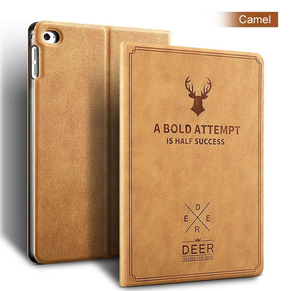 For iPad Mini 4 Case Retro Apple iPad Mini4 Cover Deer Leather Cases Stand Flip Full Tablet PC Smart Awake Sleep Cover
For iPad Mini 4 Case Retro Apple iPad Mini4 Cover Deer Leather Cases Stand Flip Full Tablet PC Smart Awake Sleep Cover