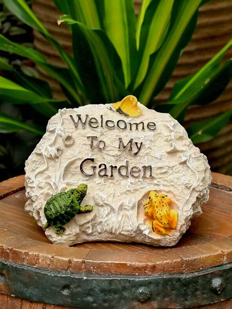 Outdoor Garden Resin Fake Rockery Welcome Brand Card Stone Statue Figurines Crafts Decoration House Courtyard Accessories Decor
Outdoor Garden Resin Fake Rockery Welcome Brand Card Stone Statue Figurines Crafts Decoration House Courtyard Accessories Decor