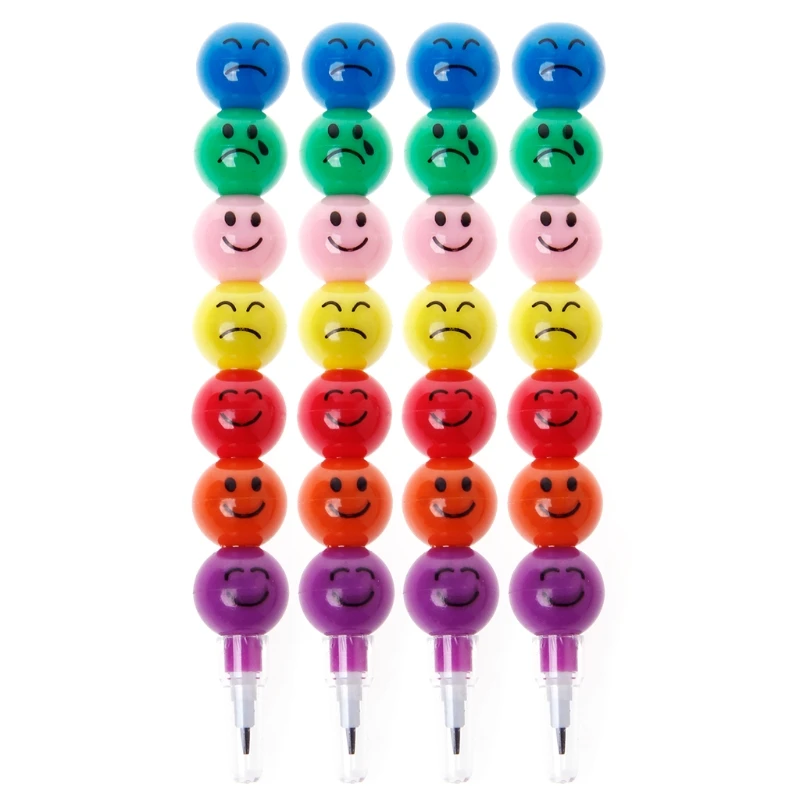 4Pcs Toys Pencils 7 Colors Stacker Swap Smile Face Children Pencils for School Stationery
4Pcs Toys Pencils 7 Colors Stacker Swap Smile Face Children Pencils for School Stationery