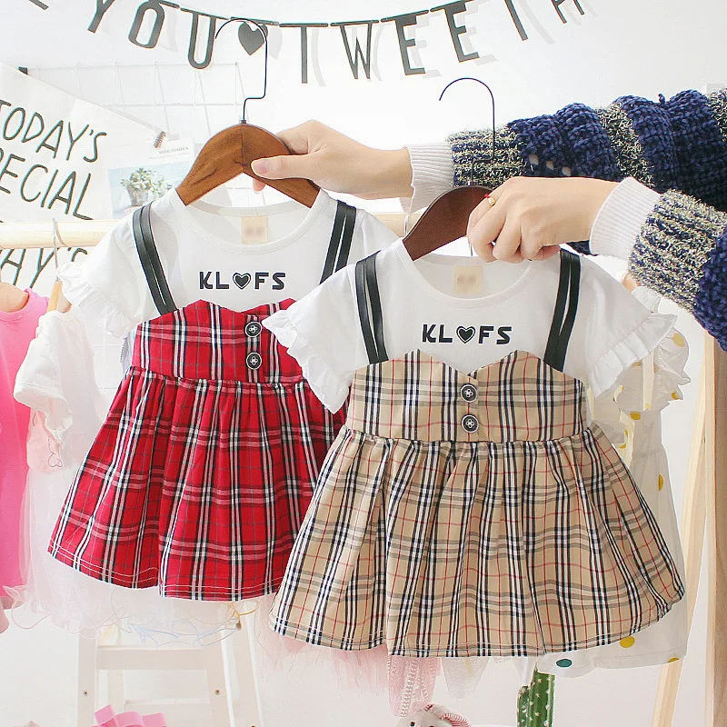 summer Baby girls Dress Fashion plaid Princess Dress 0-24month Cotton Infant Dresses Baby Girl Clothes
summer Baby girls Dress Fashion plaid Princess Dress 0-24month Cotton Infant Dresses Baby Girl Clothes