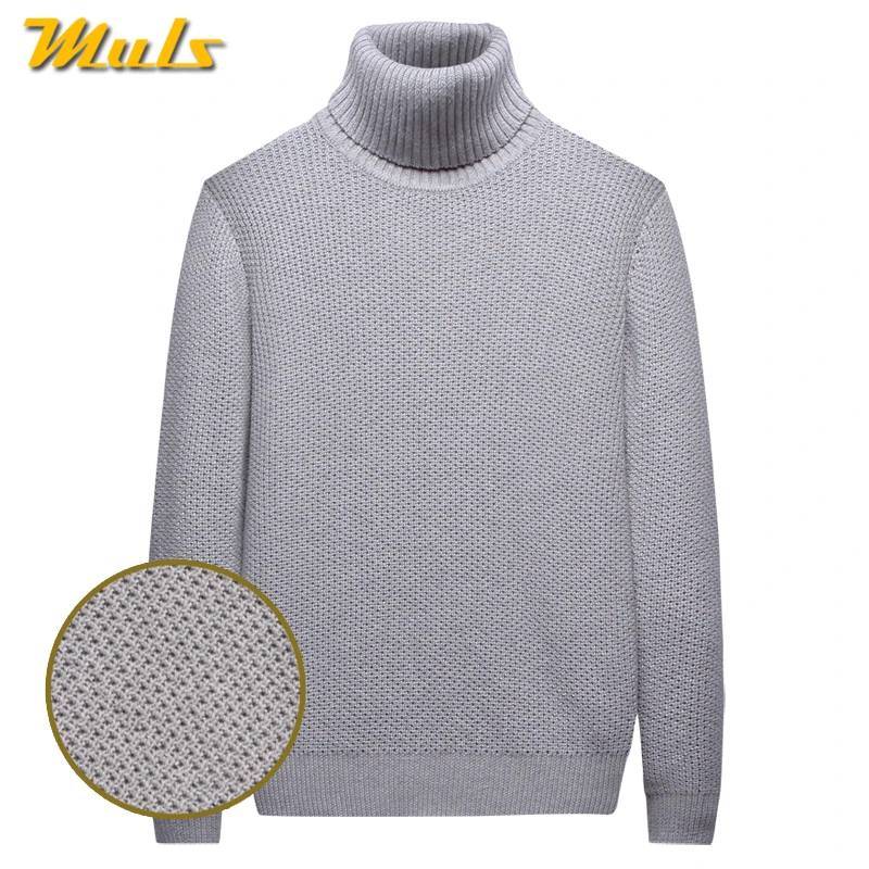 MuLS 2019 Cotton Birdseye Sweater Men Pullover Winter Warm Thick Turtle-Neck knitwear Sweater Male High Neck Jumpers Green Black
MuLS 2019 Cotton Birdseye Sweater Men Pullover Winter Warm Thick Turtle-Neck knitwear Sweater Male High Neck Jumpers Green Black