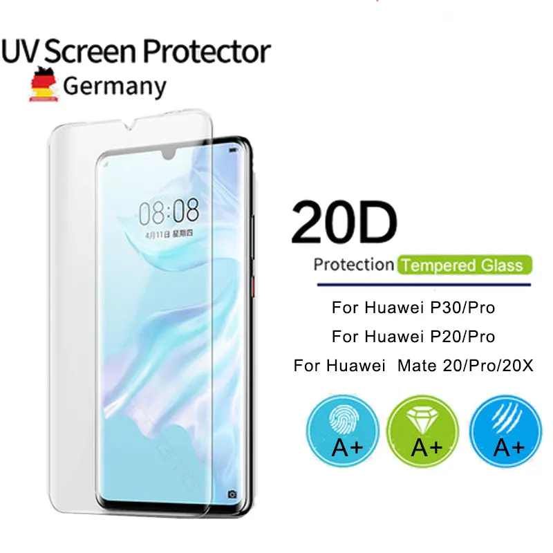 20D Glass for Huawei P30 P20 Pro Mate 20 Pro 20X screen protector light curved protective film Tempered Glass Huawei P30Pro
20D Glass for Huawei P30 P20 Pro Mate 20 Pro 20X screen protector light curved protective film Tempered Glass Huawei P30Pro