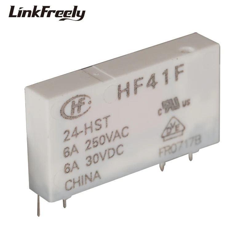 HF41F 24-HST 4 Pin PCB Micro Voltage Relay Switch Module 24V DC In 250VAC/30VDC 6A Output,Smart Auto Electromagnetic Relay Bank
HF41F 24-HST 4 Pin PCB Micro Voltage Relay Switch Module 24V DC In 250VAC/30VDC 6A Output,Smart Auto Electromagnetic Relay Bank