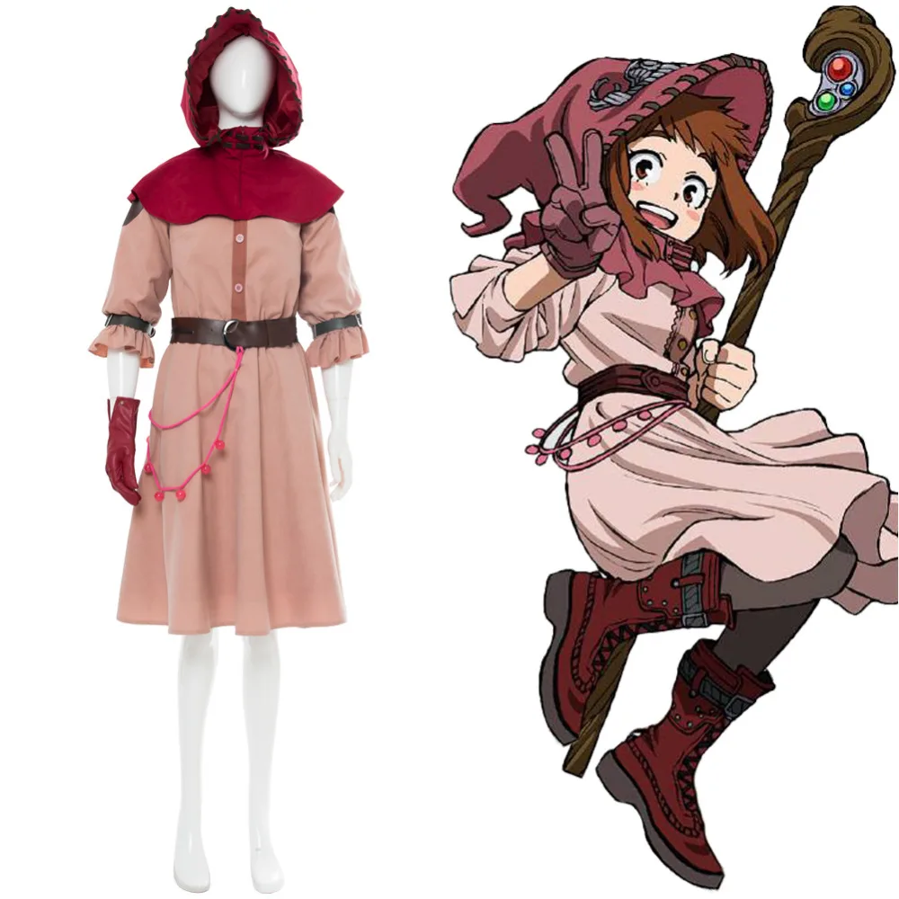 

My Hero Academia Boku no Hero Academia Ochako Uraraka Witch Cosplay Costume Ochaco Uraraka Witch Dress Carnival Cosplay Dress