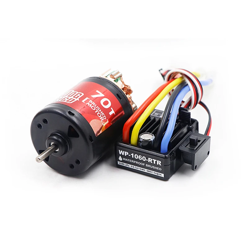 Tiger dog TD motor + ESC combo 540 brushed motor 21T 27T 35T 45T 55T with waterproof 60A ESC for 1/18 buggy truck carwler cars
Tiger dog TD motor + ESC combo 540 brushed motor 21T 27T 35T 45T 55T with waterproof 60A ESC for 1/18 buggy truck carwler cars