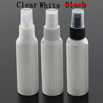 50pcs,60ml Perfume spray bottle, mist white bottle, cosmetic points bottling, fill water bottles, PET plastic refillable bottles 
50pcs,60ml Perfume spray bottle, mist white bottle, cosmetic points bottling, fill water bottles, PET plastic refillable bottles