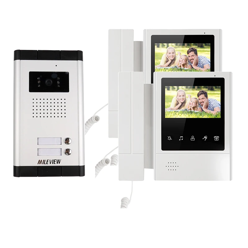 New 4.3" Video Intercom Apartment Door Phone System 2 Hand held Monitors 1 Door Camera for 2 Household In Stock FREE SHIPPING
New 4.3" Video Intercom Apartment Door Phone System 2 Hand held Monitors 1 Door Camera for 2 Household In Stock FREE SHIPPING