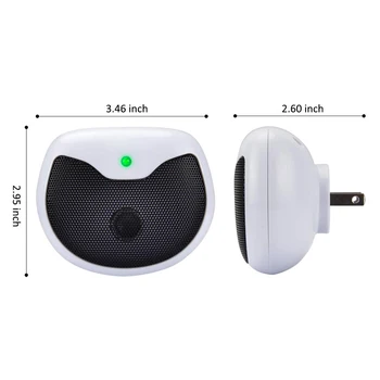 Household White Safety Non-Toxicity Tastelessness High-Tech Electronic Mosquito Repellent Ultrasonic Mosquito Repellent US Plug
Household White Safety Non-Toxicity Tastelessness High-Tech Electronic Mosquito Repellent Ultrasonic Mosquito Repellent US Plug