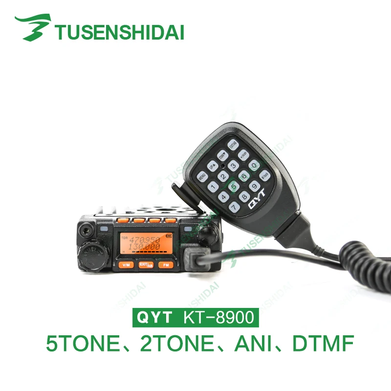 

New Version 25W QYT KT8900 Mini Mobile Radio Transceiver 136-174/400-480 + Programming Cable and Software