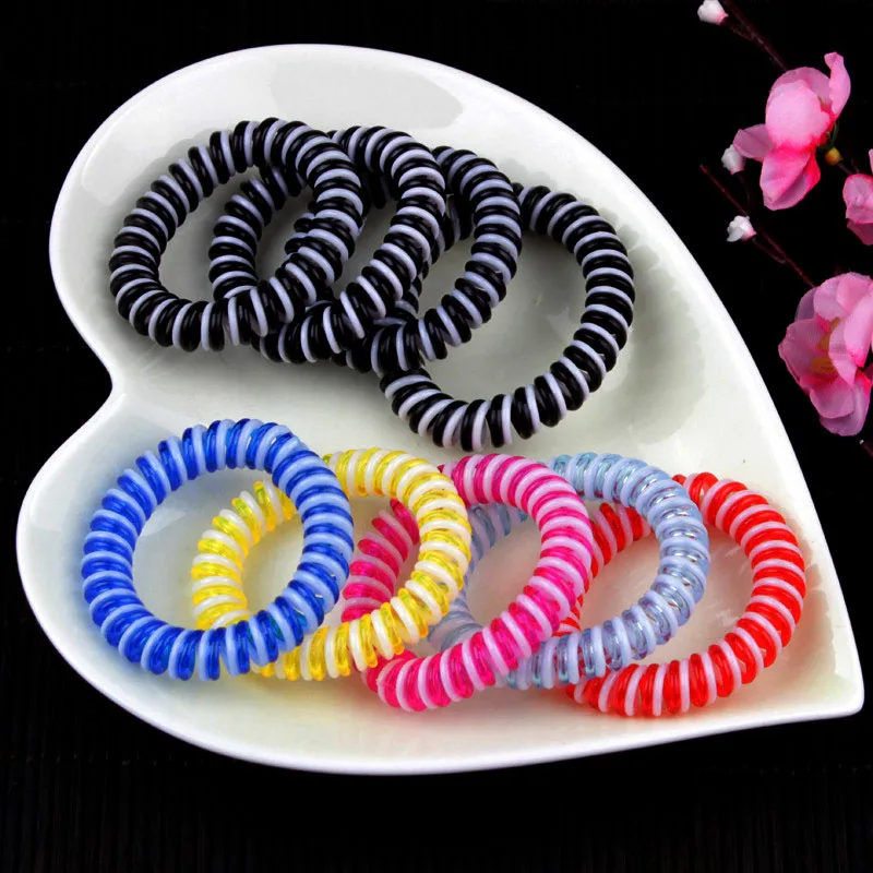 10 Pcs Telephone Wire Style Hair Bands Telephone Line Elasticity Spring Hair Tie Elastic Bobble Rings Women girl's Hair Gum
10 Pcs Telephone Wire Style Hair Bands Telephone Line Elasticity Spring Hair Tie Elastic Bobble Rings Women girl's Hair Gum
