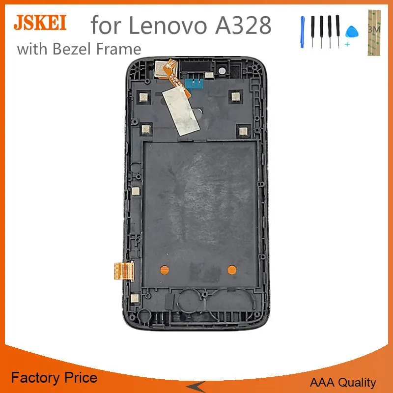 4.5 Inch Replacement Repair Parts for Lenovo A328 LCD Display with Touch Screen Digitizer Assembly Bezel Frame 10pcs/lot | Мобильные