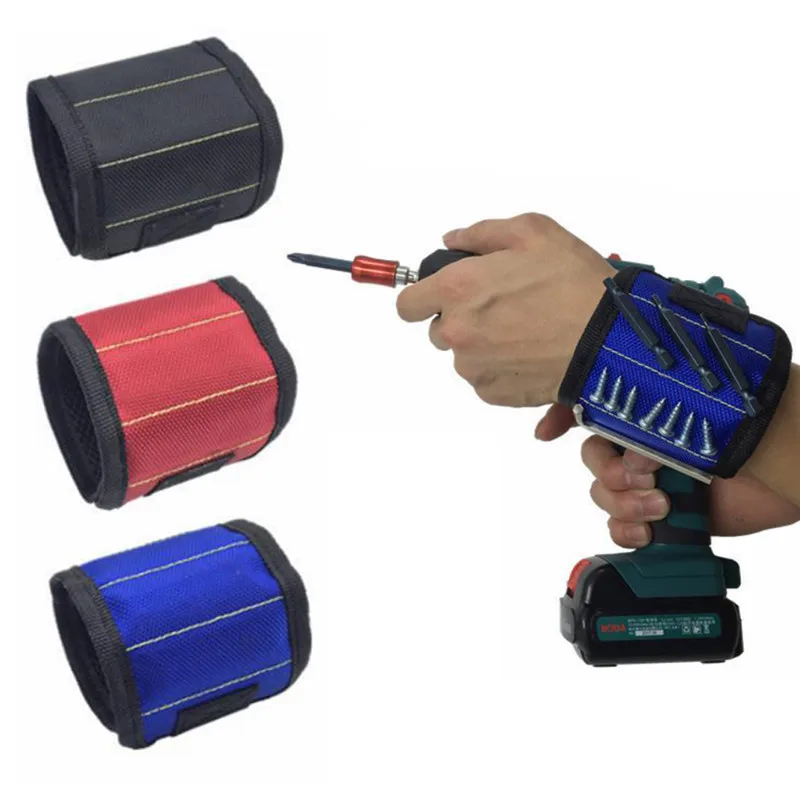 Magnetic Wristband Tool Belt Screws Nails Drill Bits Holder Bag Repair Tools Wrist Electrician Tool Holding 6.7*4.7in
Magnetic Wristband Tool Belt Screws Nails Drill Bits Holder Bag Repair Tools Wrist Electrician Tool Holding 6.7*4.7in
